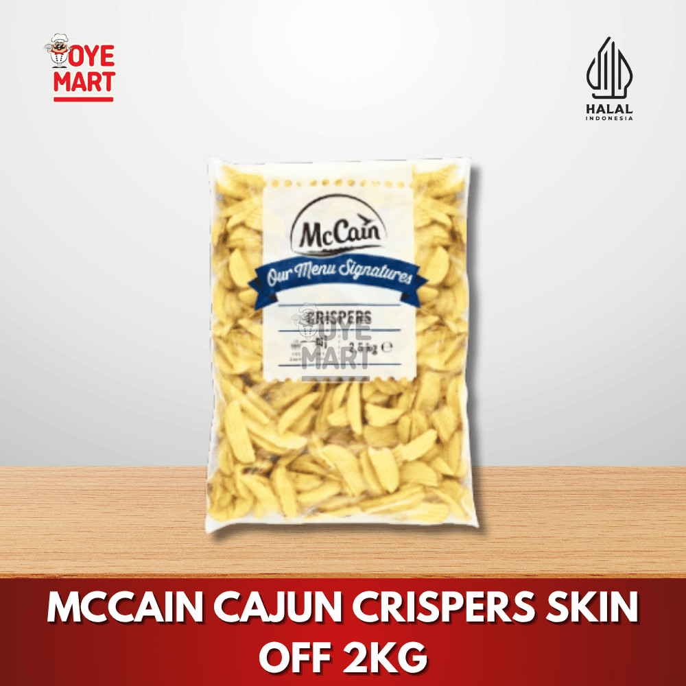 

MCCAIN CAJUN CRISPERS SKIN OFF 2KG/KENTANG GORENG FRENCH FRIES