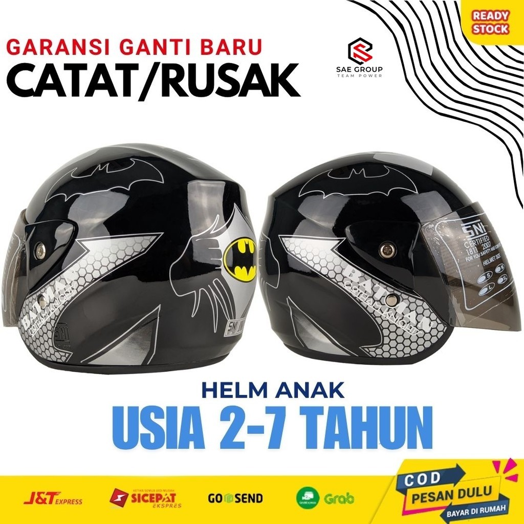 Helm Anak Kecil Umur 1 2 3 4 5 6 7 Tahun Karakter Perempuan Lucu