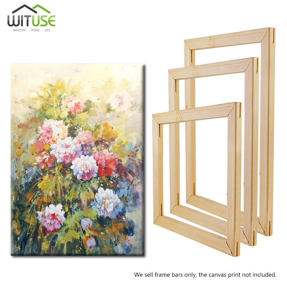 

DIY Picture Canvas Oil Painting Frame Pine Wood Frame Art Poster Painting By Numbers Photo Frame Craft Home Wall Art Decor