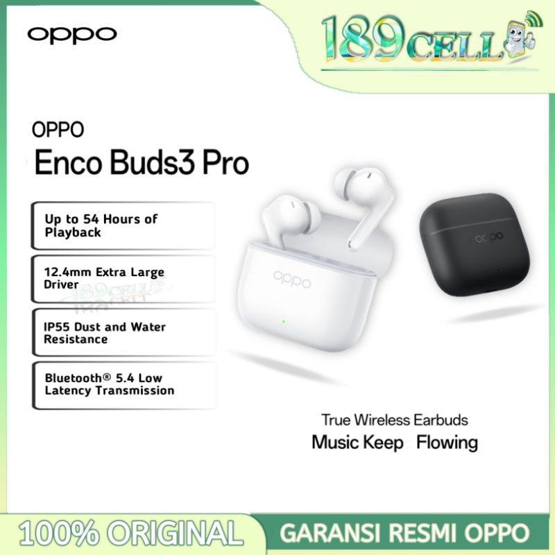 TERLARIS OPPO Enco Buds3 Pro | Enco Buds 3 Pro - Garansi Resmi