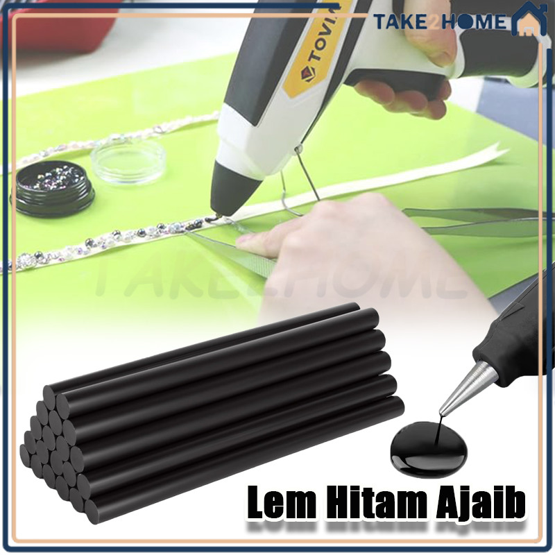 Isi Lem Tembak Hitam/Lem bakar kecil/Lem Jerman Hitam Bakar Ajaib