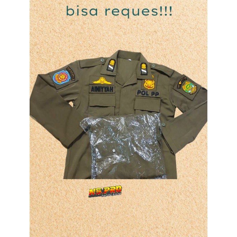 Pdl satpol pp bahan luster premium terbaru