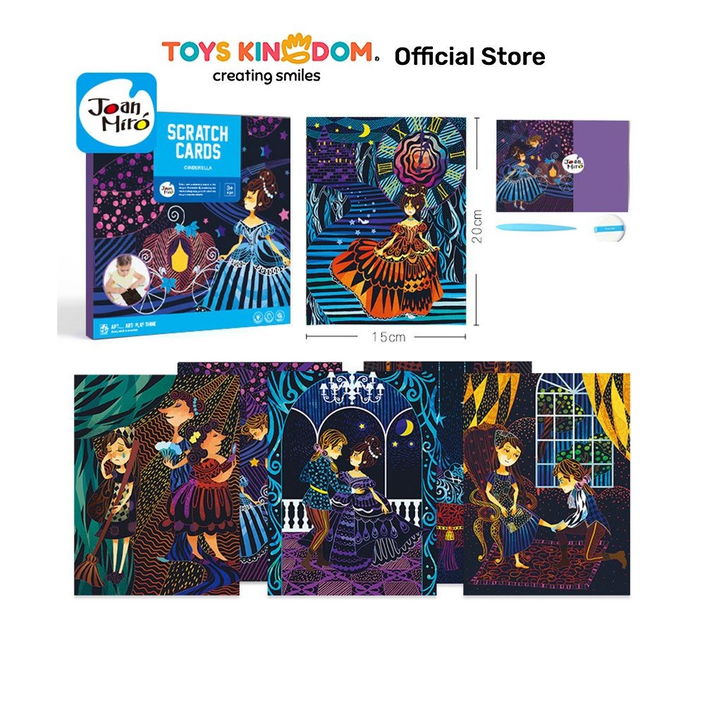 

Toys Kingdom Jarmelo Set Scratch Cards Cinderella - Mix Seni Gambar Kartu Mewarnai Anak Kids Coloring Card Colouring Card