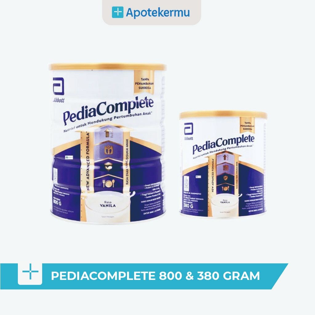 

PEDIACOMPLETE 380 G & 800 G VANILA | SUSU ANAK DENGAN KALORI TINGGI UNTUK MENAMBAH BERAT BADAN