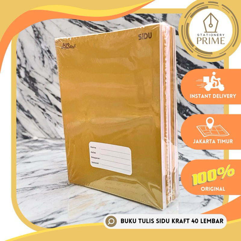 

Promo Buku Tulis SiDU Sampul Coklat 40 Lembar / SiDU Kraft Craft 40 Lembar ( 1 Pack Isi 10 Buku )