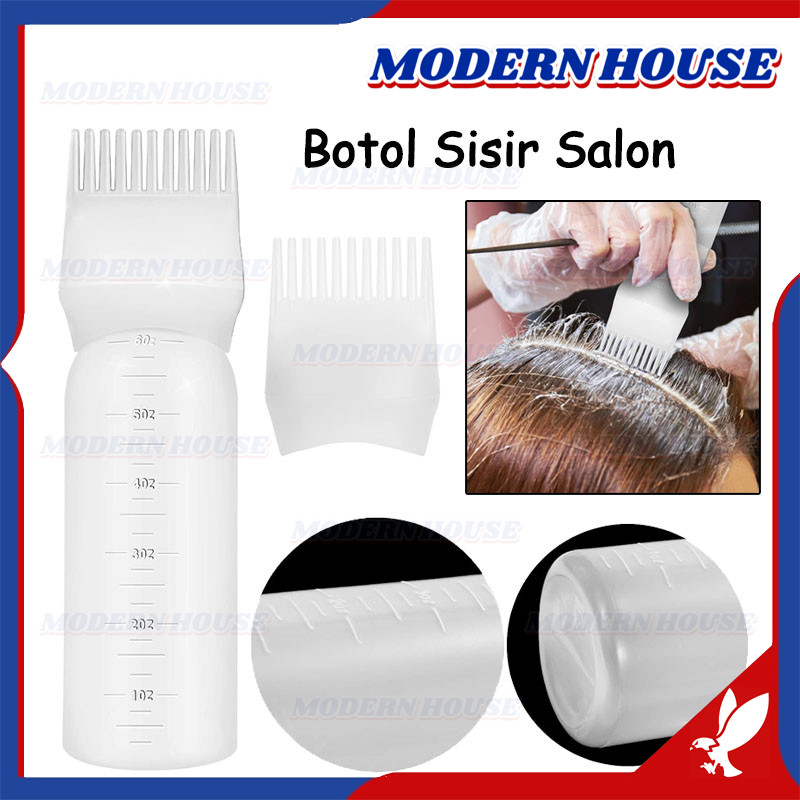 Botol Cat Rambut Botol Wadah Pewarna Rambut Alat Cat Rambut  Aplikator Cat Sisir