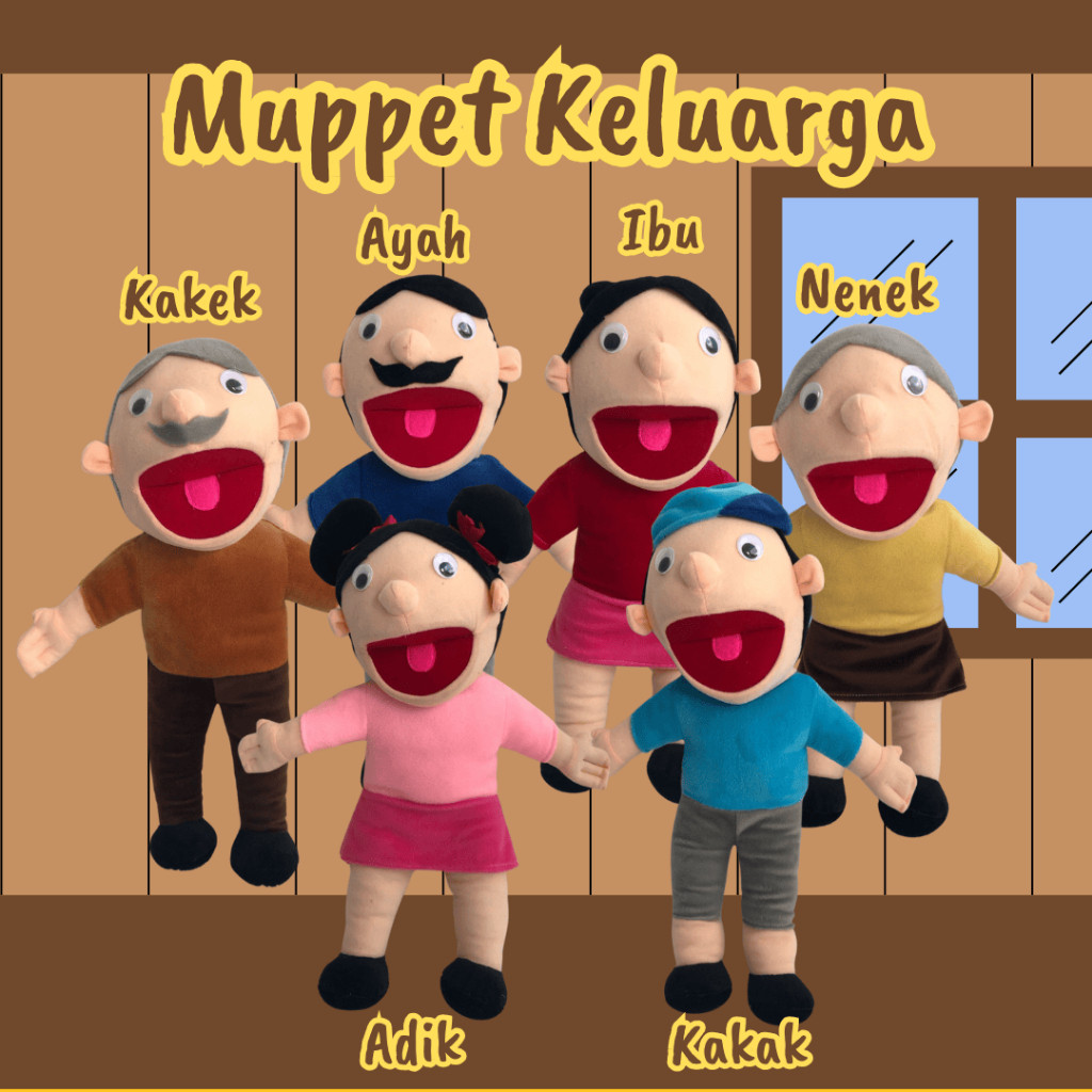Boneka Tangan Muppet Karakter Keluarga | Boneka MuppetCO