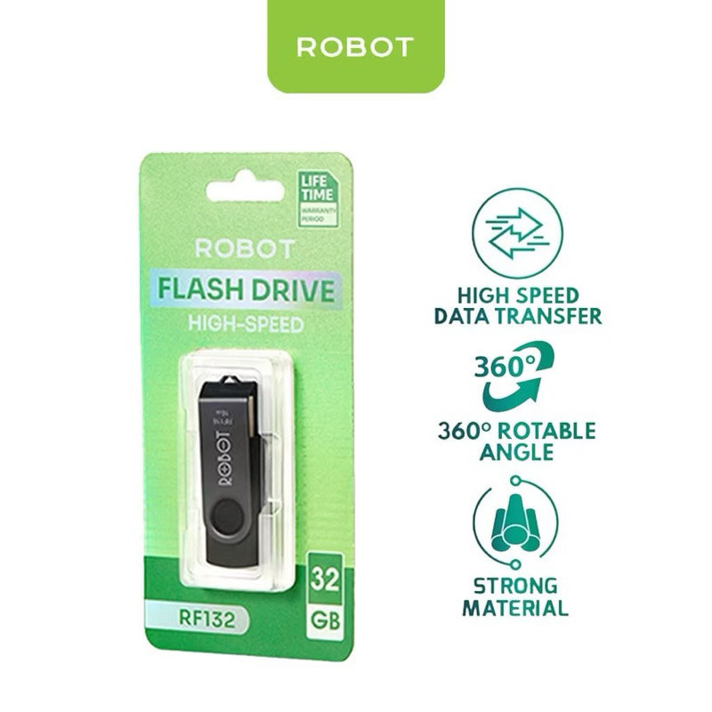 Flashdisk Robot 4GB 8GB 16GB 32GB USB 2.0 High Speed - Ori Produk Garansi Life Time Original #Origin