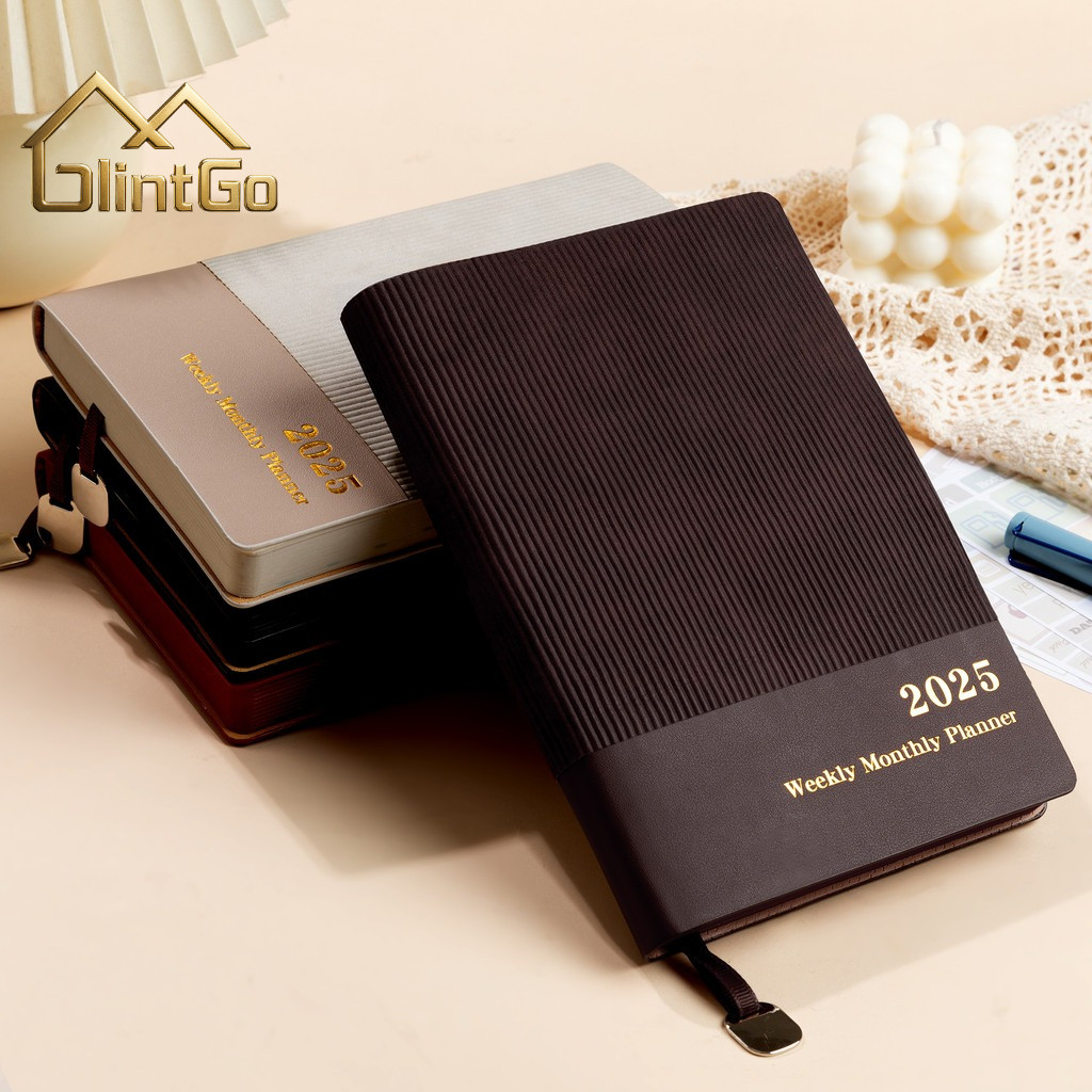 

Weekly & Monthly Planner Planner 365 hari Buku agenda tebal 320 halaman Ukuran A5 Agenda tahunan