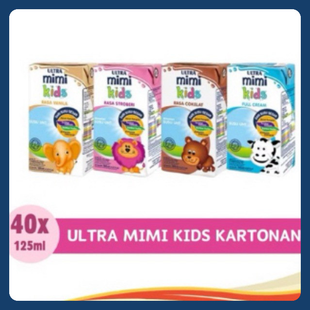 

Susu UHT Ultra Mimi 125ml isi 40 pcs per karton Ultra Jaya