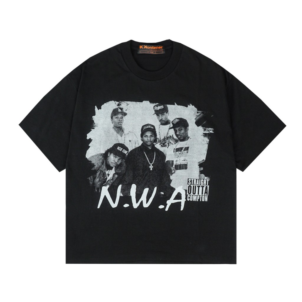 ONTENER  NWA OVERSIZE TSHIRT BLACK