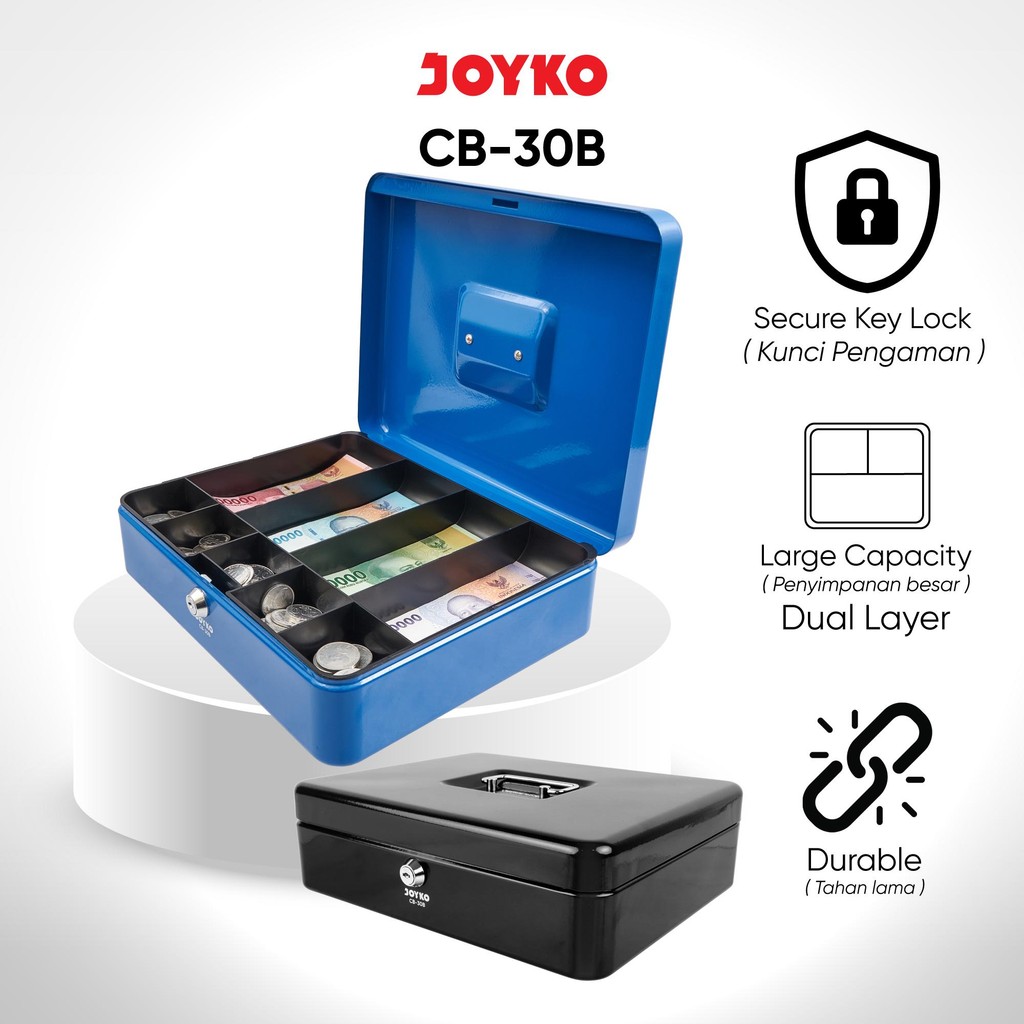 JOYKO Brankas Uang Cash Box Kotak Uang Kas CB-30B