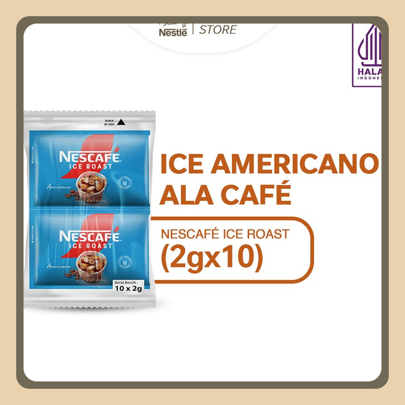 

Nestle Nescafe Ice Roast Americano Kopi Hitam Instan (10x2g)