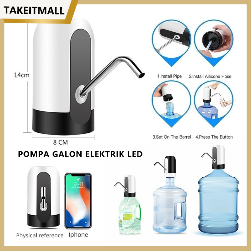 Pompa Galon Elektrik/Pompa Galon Elektrik/POMPA GALON ELEKTRIK RECHARGEABLE LED