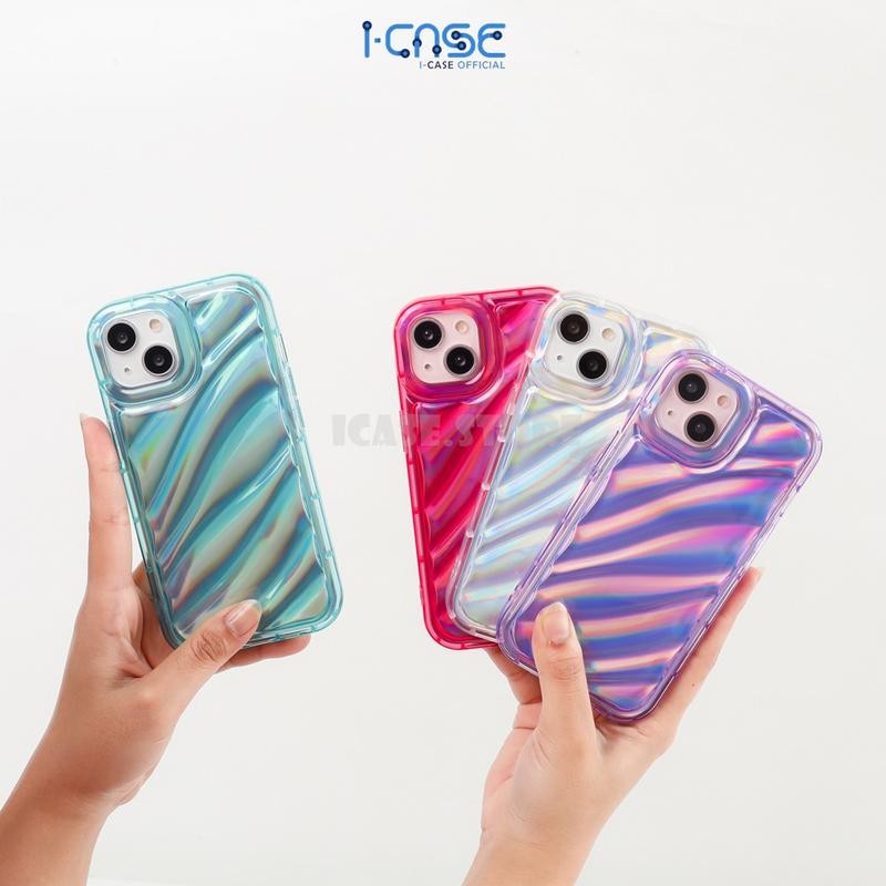

Dazzle Wave Soft Case for iPhone X XS XR MAX 11 12 13 14 Plus Pro Max Purple