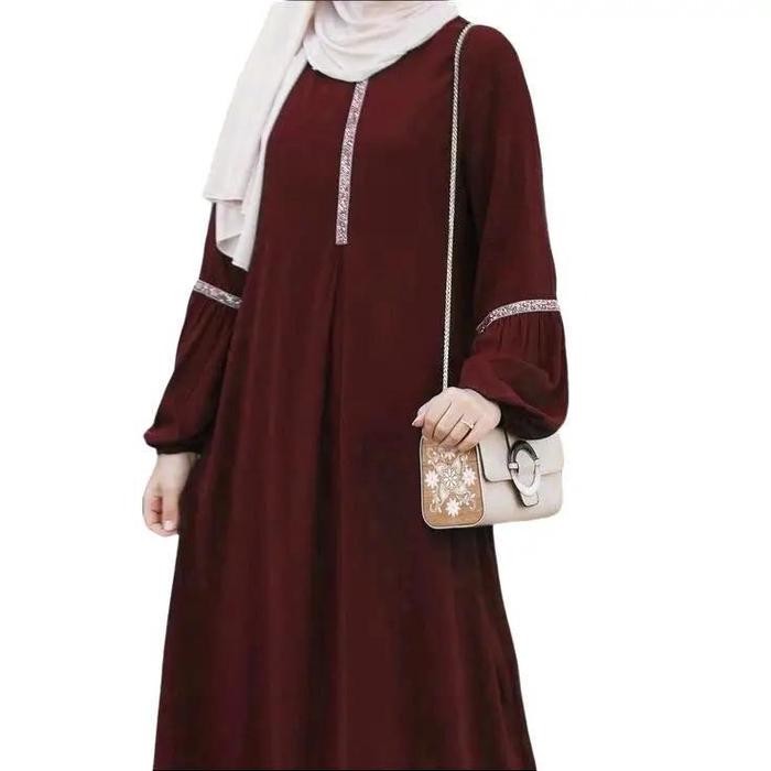 laura dress series terbaru  Gaun abaya Wanita Muslim  Wolfis Pita  Variasi Gamis Nyaman  Cantik Form
