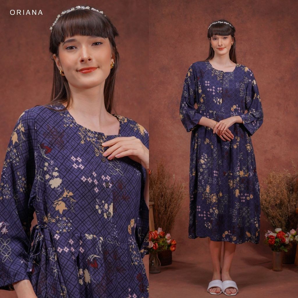 ORIGINAL 100% Oriana Dailywear Daster Busui Jenita Collection | Daster Lengan Panjang Premium Murah 