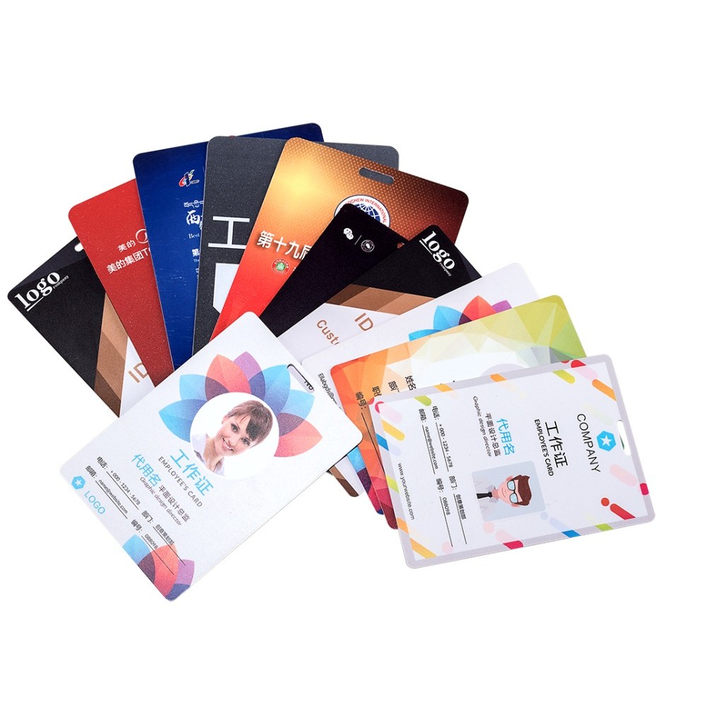 

Custom Business Cards Logo Printed PVC Card Plastic Staff ID Cards Personalized Photo Membership Cards 0.76-1mm thickness NO MOQ
