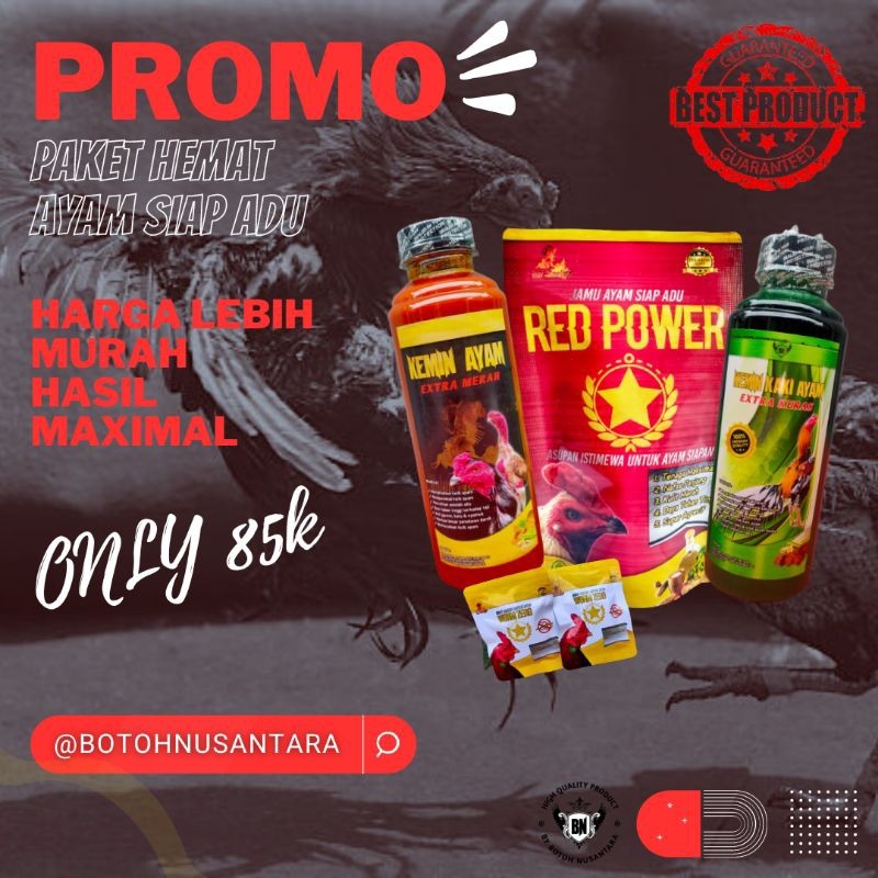 Obat Ayam Bangkok Paket Hemat Jamu kemin obat cacing doping agresif kaki sehat gambir badan kuat