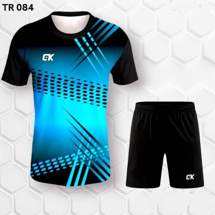 Kaos & Setelan Olahraga Printing Atasan Olahraga Pria & Wanita Premium Baju Volly Baju Badminton Baj