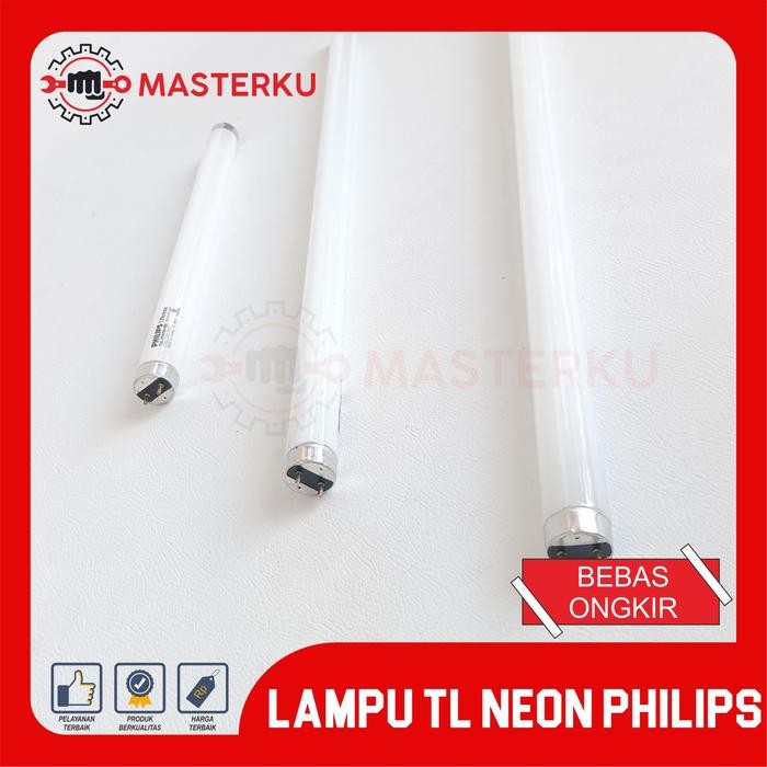 LAMPU TL NEON PHILIPS / LAMPU NEON TABUNG PHILIPS / TL PHILIPS PUTIH TERANG/NEON TABUNG PANJANG PHIL