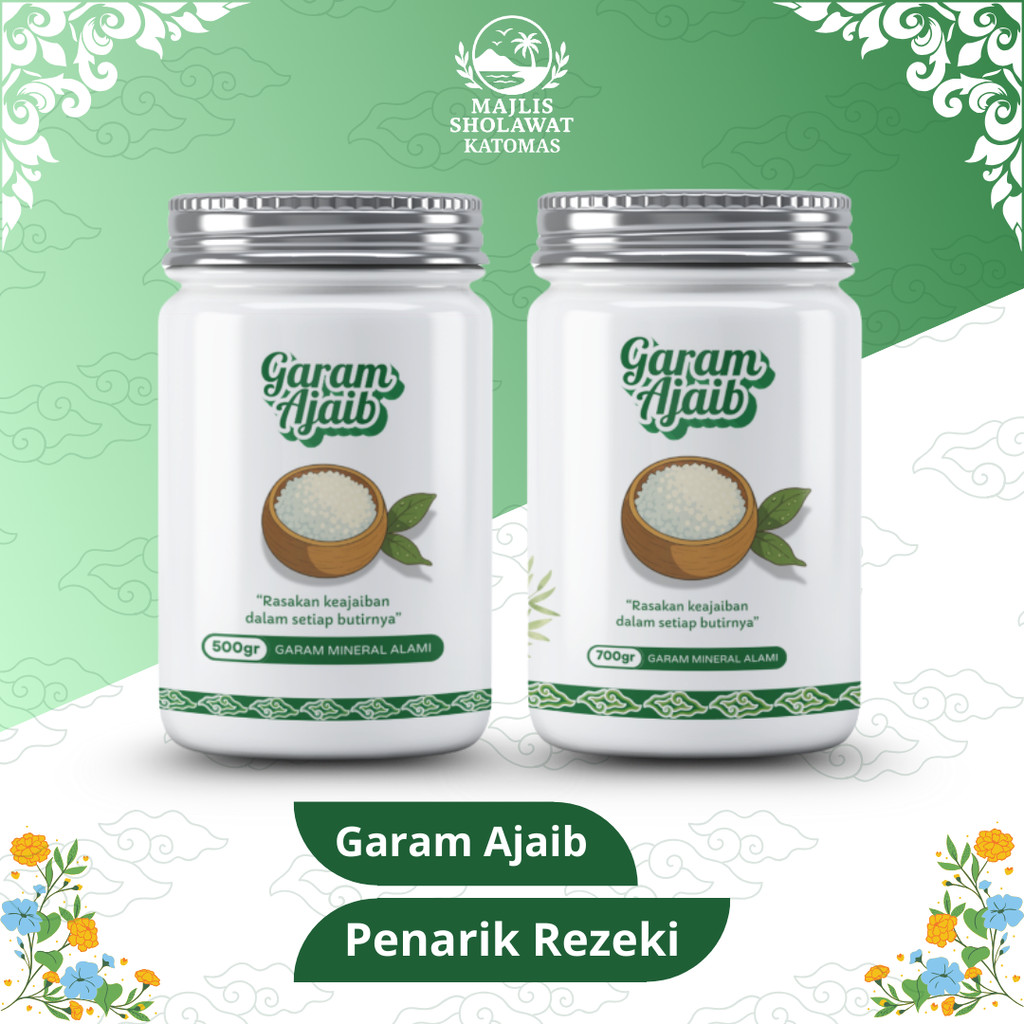 

Garam Mineral Alami | Garam Laut | Sea Salt