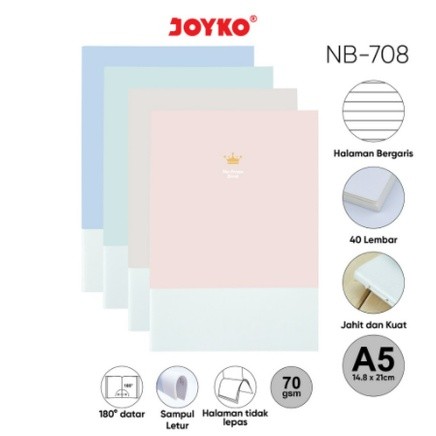 

RULED NOTEBOOK JOYKO NB-708 A5 DIARY WARNA WARNI AGENDA BUKU CATATAN PASTEL ATK MOTIF LUCU MEMO TEBAL JURNAL MURAH