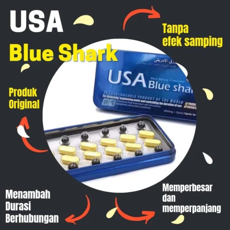 

100% ASLI Suplemen Blue Shark Asli Pil-Biru Obat Vitalitas Pria-Cialiss Obat-Kuat Original
