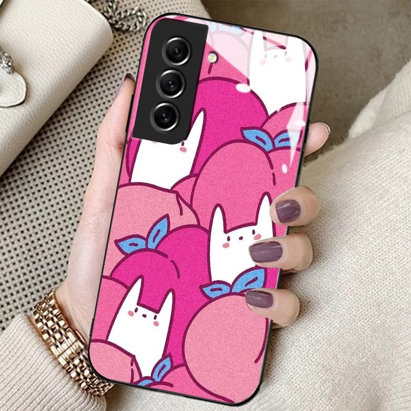 Case For Samsung S21 FE S21 PLUS 5G ULTRA Note10 Plus Note9 Note10 4G S8 Glass Kaca Slikon Back Simp