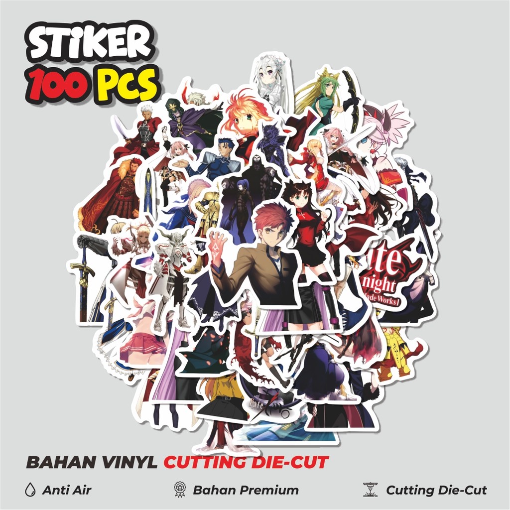 

Terbaru! 50 pcs Sticker Fate/Zero Sticker Dekorasi Lucu Kreatif untuk Notebook, Skateboard, HP