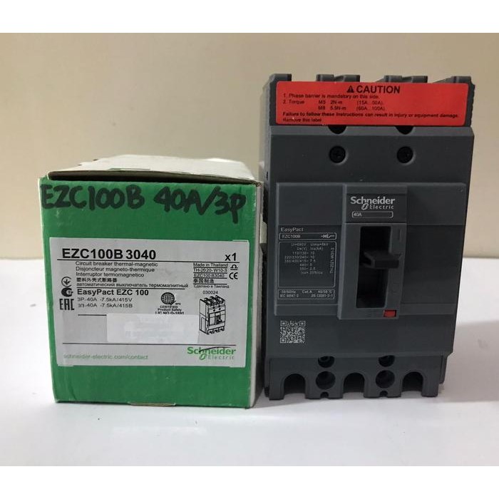 MCCB EZC100B 40A 3P Schneider