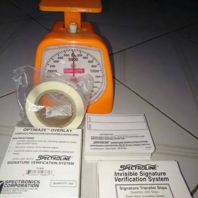 

Kertas Spectroline Tanda Tangan + Overlay Isolasi (1set)