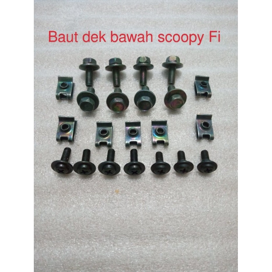baut dek bawah honda scoopy fi 2013-2019
