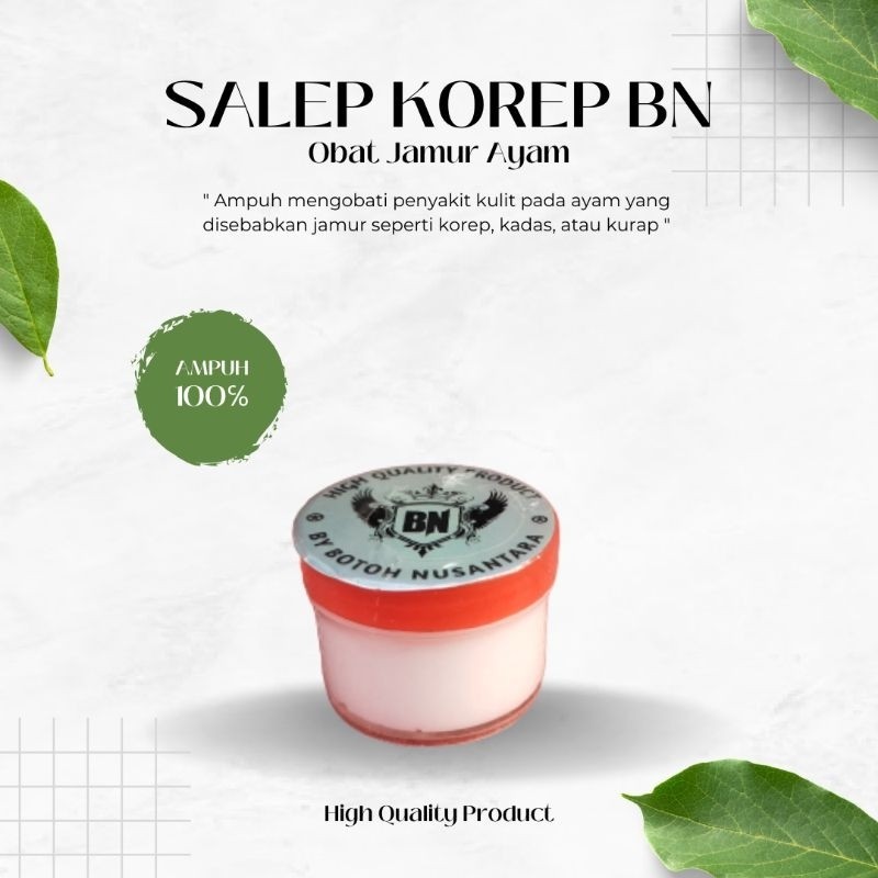 Vitamin Ayam Juara Tarung Manjur KOREPBN+ Salep Korep BN Ampuh Obati Buras Kadas Kurap Koreb Seketik