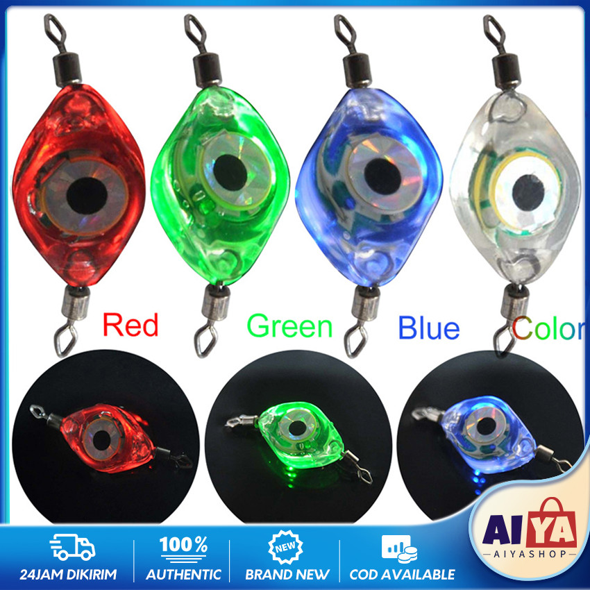 Lampu Mata Ikan Led Multicolor Accessories Fishing Lampu Umpan Pancing Ikan Indikator Led