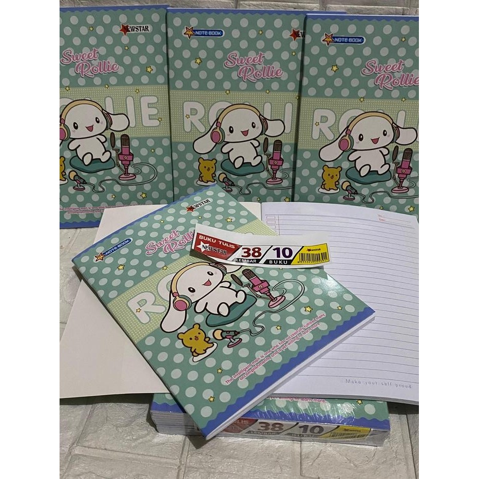 

Buku Tulis NewSTAR Karakter Viral KUROMI 38Lembar 5 DAN 10 Buku - Paper Putih Tidak Tembus Tinta - CINAMORAL 38, 10 BUKU