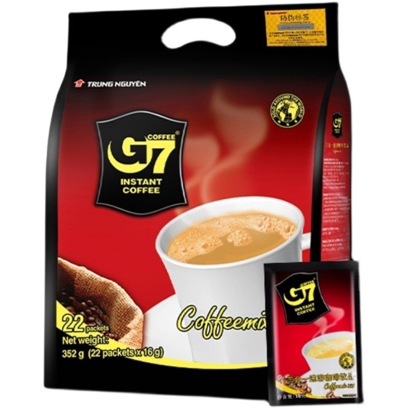 

kopi G7 3in 1Strong X2 Trung nguyen || G7 trung nguyen kopi Vietnam