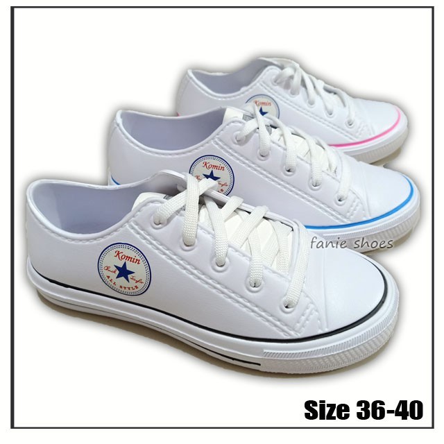 A12 ori Sepatu Karet Komin 36-40 / Sepatu Wanita / Sepatu Sneakers Kets Putih Wanita
