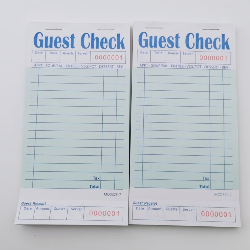 

2/6 Packs Packs Server Note Pads, Guest Check Books For Servers, Guest Checks Notepad For Waiter Waitress Servers 50 Sheets/Pad