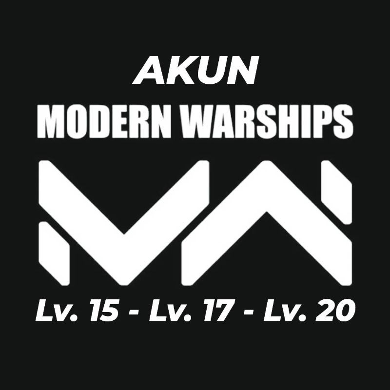 Akun Modern Warships MW All Variant Level