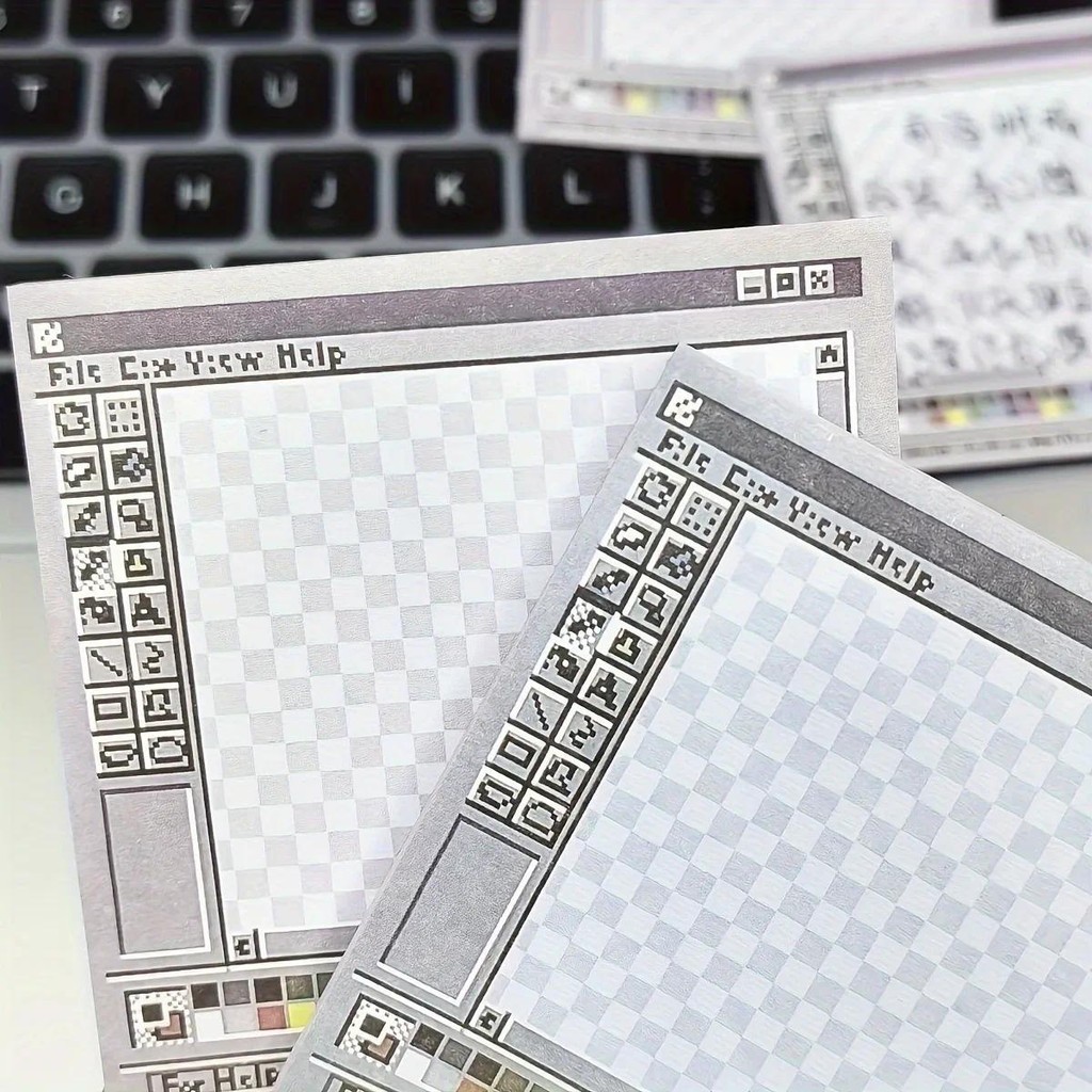 

50-Sheet Square Sticky Notes Pad - Perfect for Students & Office Decor Aesthetic Tear-Off Memo Paper