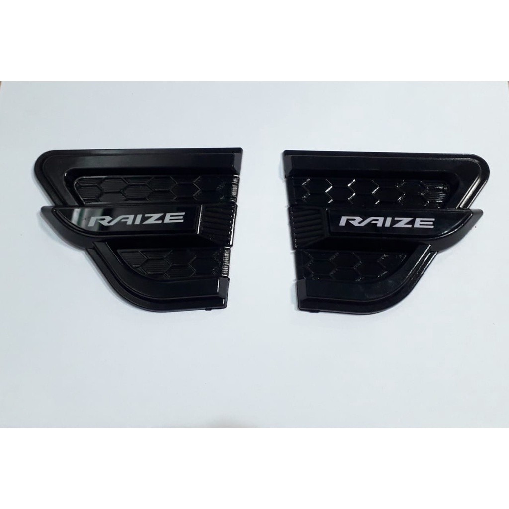 Side Vent Mobil Raize Model Slim Hitam - LIST HITAM SIDEVENT MOBIL RAIZE - VARIASI MOBIL RAIZE