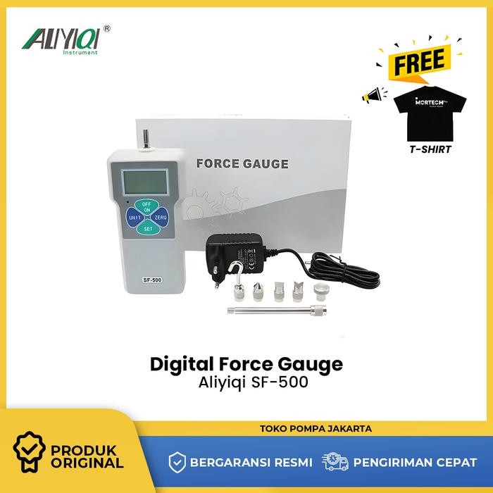 Aliyiqi SF-500 Digital force gauge 50 kg 500N ukur kuat tarik tekan