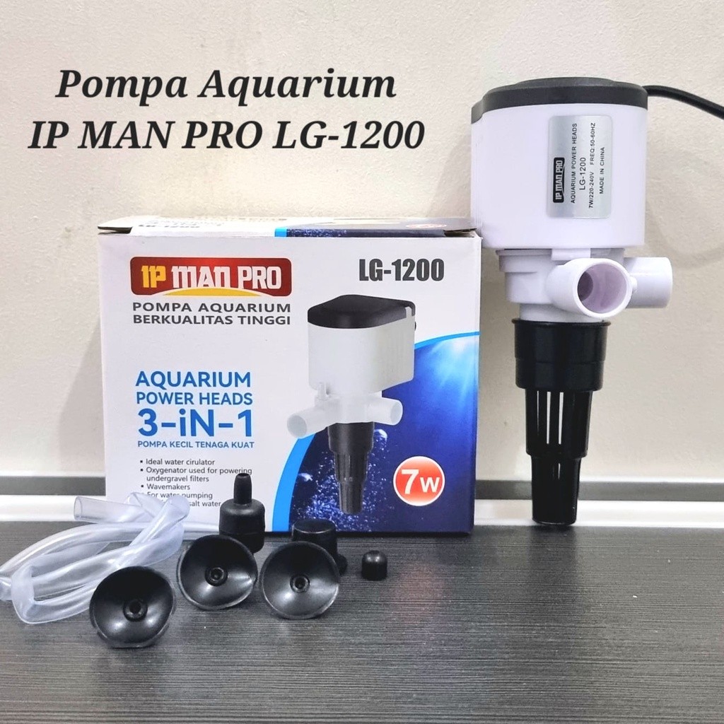 pompa celup / pompa aquarium low watt / aquarium power heads 3 in1 IP MAN PRO LG-1200 / Pompa Aquari