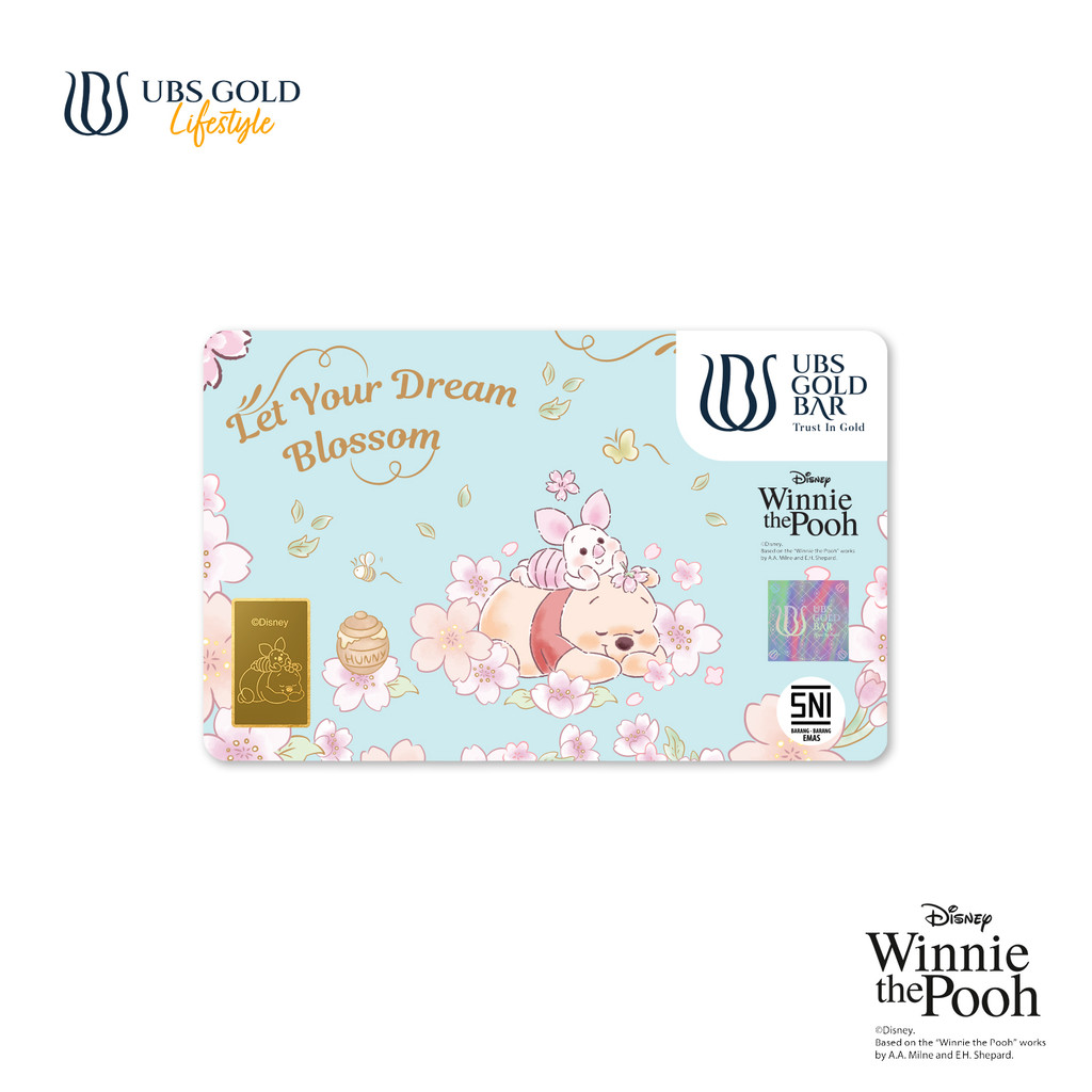 UBS Gold Logam Mulia Disney Winnie The Pooh Blossom 1 Gr