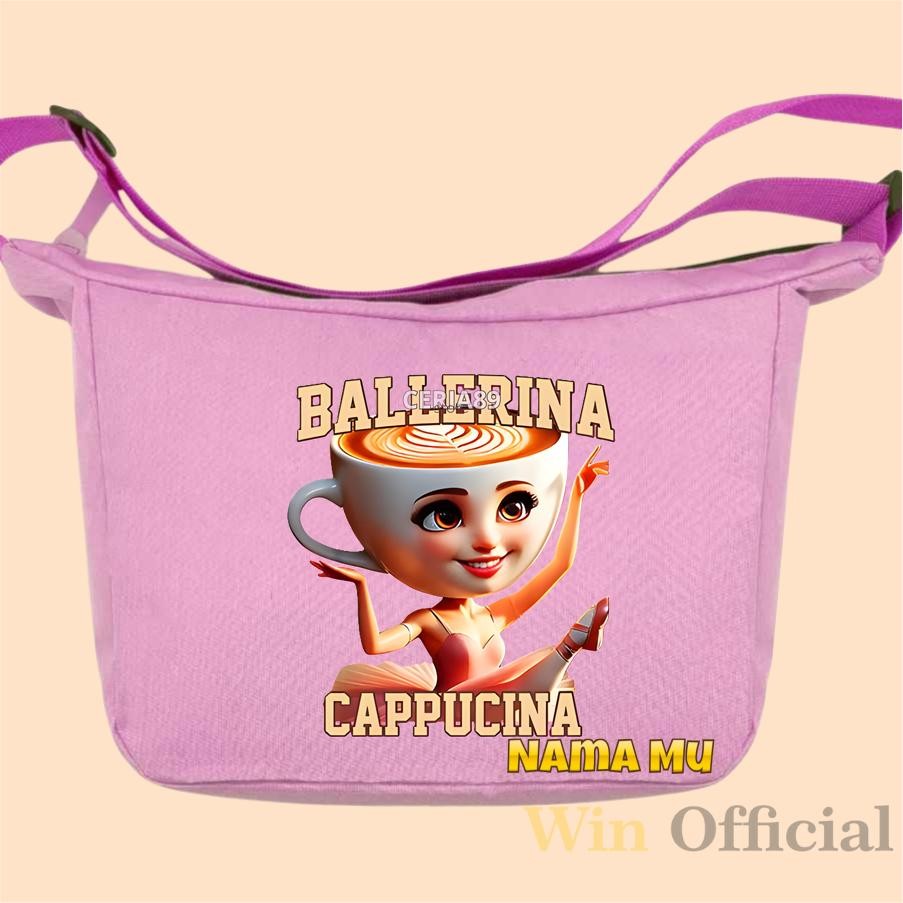 Tas Selempang Anak Tas Serut Anak Sekolah Tk Sd Motif Anomali Ballerina Cappucina Tas Slempang Anak 