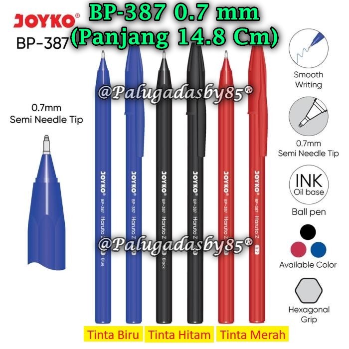 

(1 Biji) GROSIR Bolpen JOYKO BP-387 Haruto Z 0.7 mm / Ball Pen Pulpen Pena Joyko BP-387 (1 Biji)