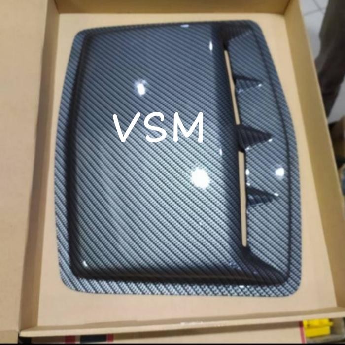 Side Air Flow KapMesin Mini Universal Carbon Terios Rush Brio Fortuner