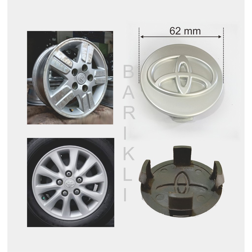 Tutup as roda ban mobil dop center velg inova Wheeldop Toyota