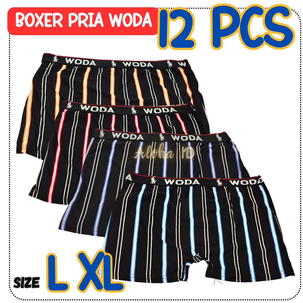 GROSIR 6 PCS Boxer Pria WODA celana dalam pria dewasa Grosir